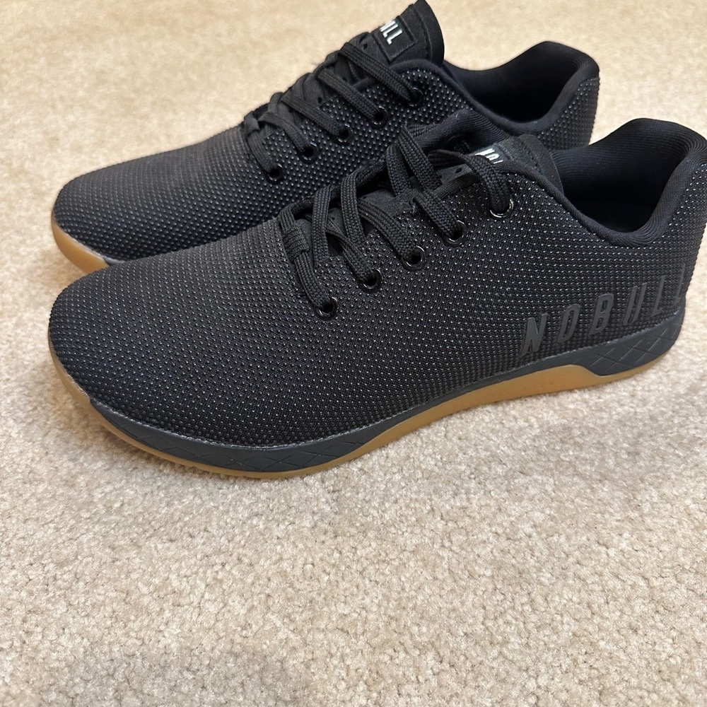 NOBULL Black and Brown Athletic Shoes with Gum Sole